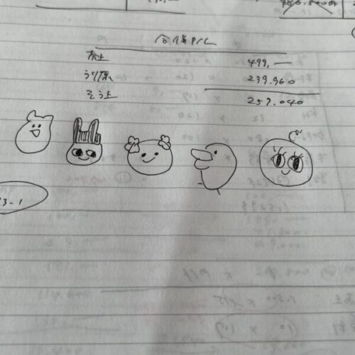 府中ガールズバー レジェンド くるみが描いたたまごっちの絵